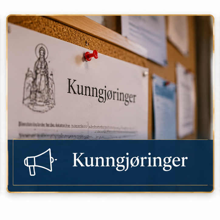 Kunngjøringer